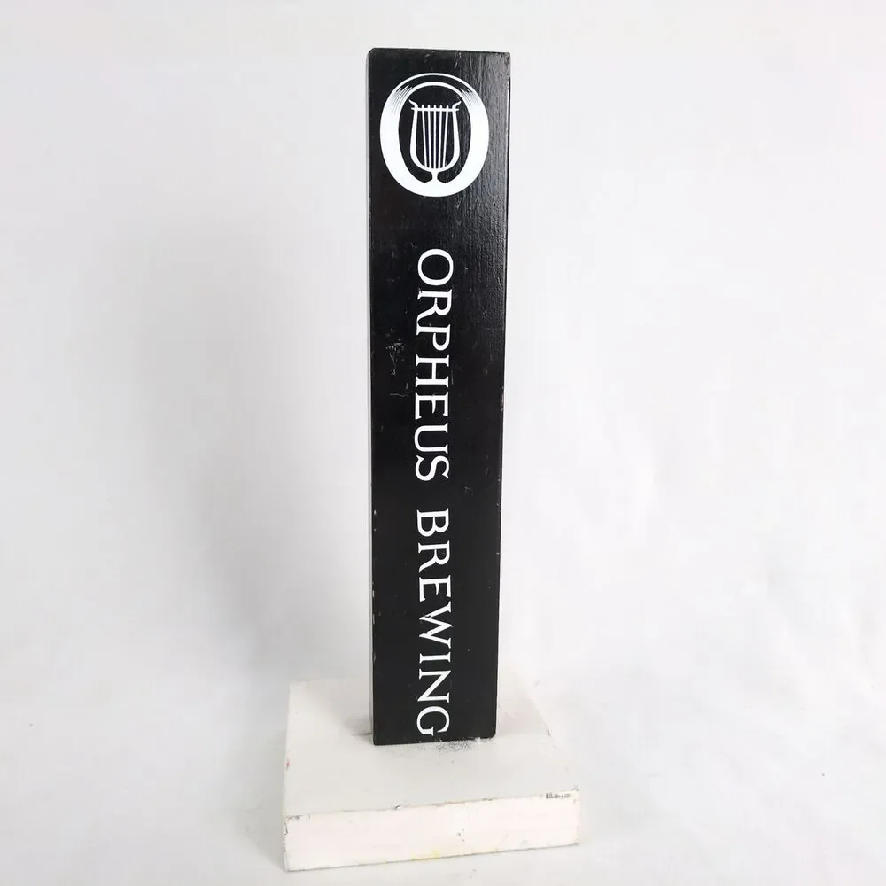 Orpheus Brewing Wooden‎ Beer Tap Handle on Stand 8.75